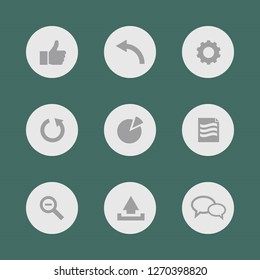 Vector image. Buttons icon set.