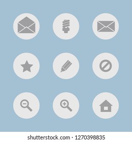 Vector image. Buttons icon set.
