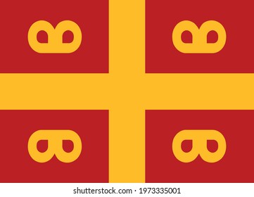 Vector image Byzantine imperial flag