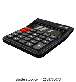 Vector image of a calculator. Picture or illustration themed business, office, economy, multiplication, school and others.