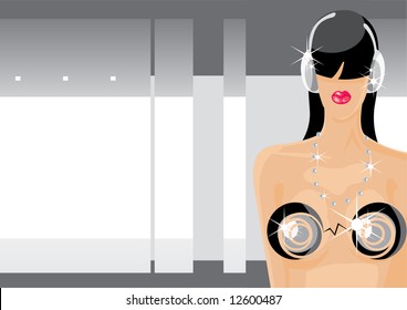 imagen vectorial de la mujer tranquila