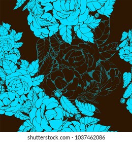 Vector image. Camellia - flowers and leaves. Perfumery and cosmetic plants. Wallpaper. Use printed materials, signs, posters, postcards, packaging. 