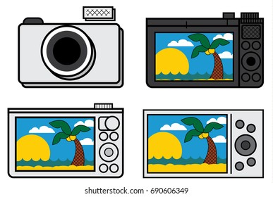 vector image camera illustration