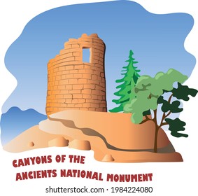 Vector Image Canyons Of The Ancients National Monument