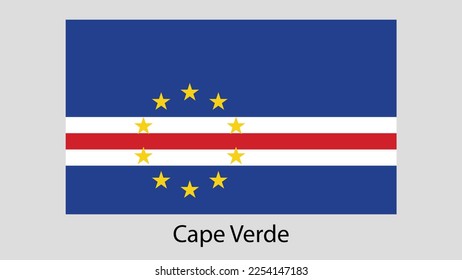 Vector Image Of  Cape Verde Flag