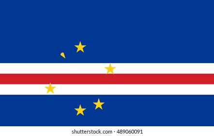 vector image of Cape Verde flag