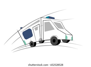 Vector image of car