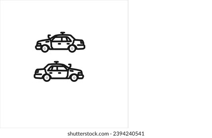 vector image of a car, black color, white background