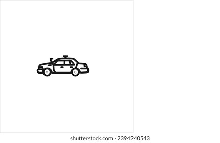 vector image of a car, black color, white background