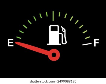 Imagen de Vector de un sensor de nivel de combustible de automóvil