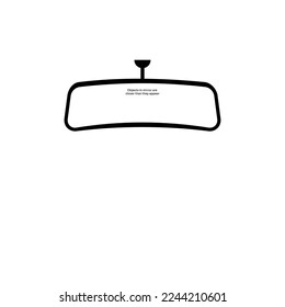 Imagen vectorial del espejo interior del coche