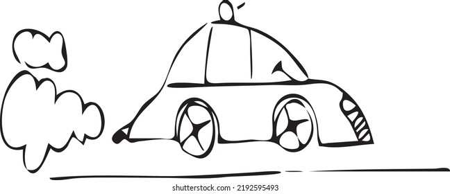 vector image of a car that can be used for other design purposes in black and white
