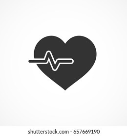 Vector image of a cardiology icon.