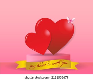 Imagen vectorial de las tarjetas para los días de amor y días importantes.