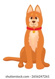 Imagem vetorial de um cão de desenho animado.