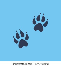 vector image of cat tracks