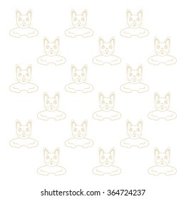vector image - cat wallpaper
