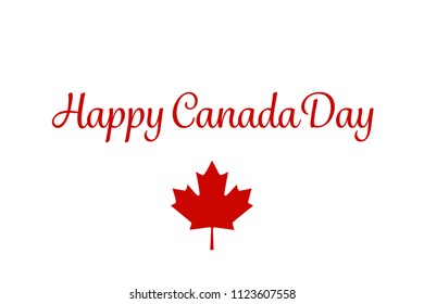 Vector image to celebrate Canada Day