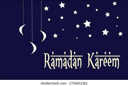 Vector image of celebrating happy Ramadan and Eid. Festival.