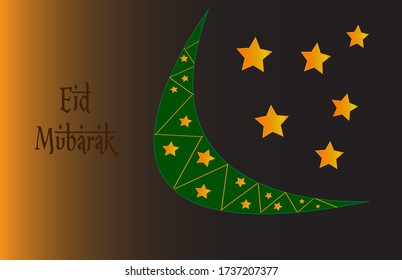 Vector image of celebrating happy Ramadan and Eid. Festival.