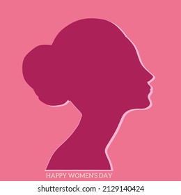 vector image for celebrating International women's day and background