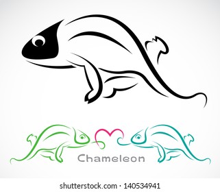 Vector image of an chameleon
