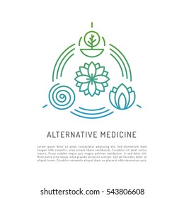 Vector image characters of alternative medicine. Ayurvedic body types. Holistic lifestyle and harmony with nature.