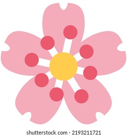A vector image of cherry blossom