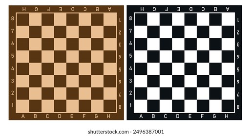 Vector image of chess. Concept of board games and competitions. Educational activity. Design element for banners, advertisements, websites, etc.