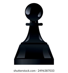 Vector image of chess. Concept of board games and competitions. Educational activity. Design element for banners, advertisements, websites, etc.