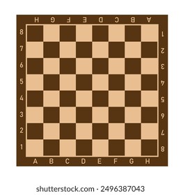 Vector image of chess. Concept of board games and competitions. Educational activity. Design element for banners, advertisements, websites, etc.