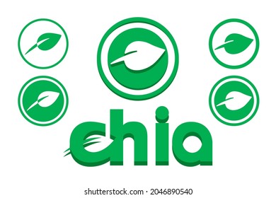 Vector image of chia. Cryptocurrency, infographics