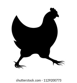 Vector image of chicken silhouette