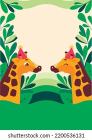 Vector image of a children's holiday poster, it is possible to insert your own text. The image is in good quality.