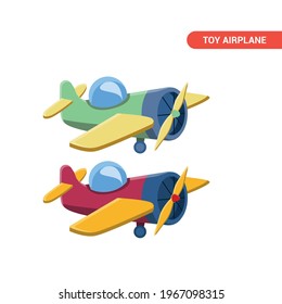 Vector image. Children's sticker of an airplane.