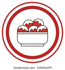 imagen vectorial, iconos de la ciudad china con fondo blanco y borde rojo.