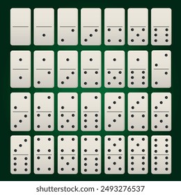 Vector image of chips from the board game dominoes. Concept of spending time together. Gambling. Element for your design