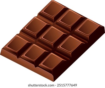 Vector image of a chocolate bar