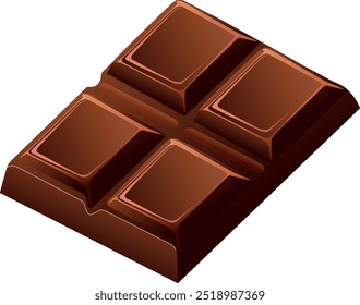 Imagem vetorial de uma barra de chocolate