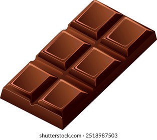 A vector image of a chocolate bar