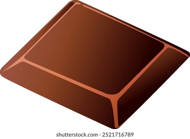 Vector image of a chocolate square