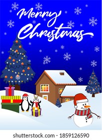 vector image of christmas brosure