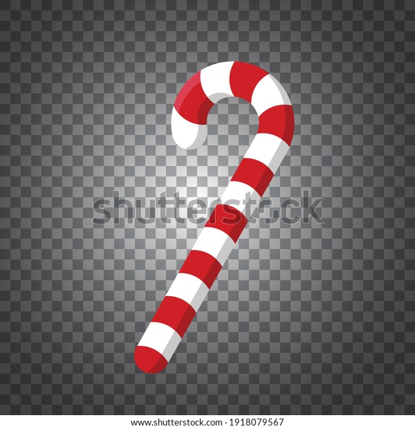 Vector image of a\
christmas candy cane.