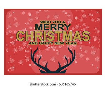 vector image christmas illustration card