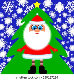 vector image Christmas and New Year