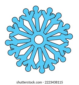 vector image christmas snowflake icon with white background