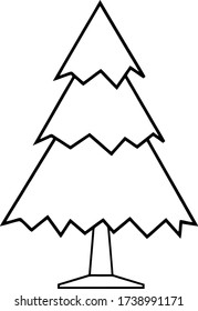 Vector image of a Christmas tree