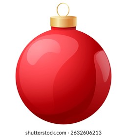 Imagem vetorial das bolas de Natal da árvore de Natal na árvore. Conceito de ano novo, celebração, inverno e férias. Elemento para seu design