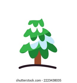 vector image christmas tree with white background