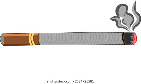 vector image of a cigarette stick